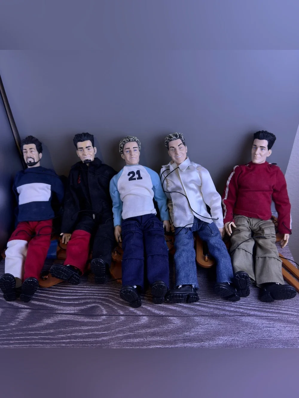 Lot of 5 NSYNC Marionette Dolls Joey JC Justin Lance Chris 2000